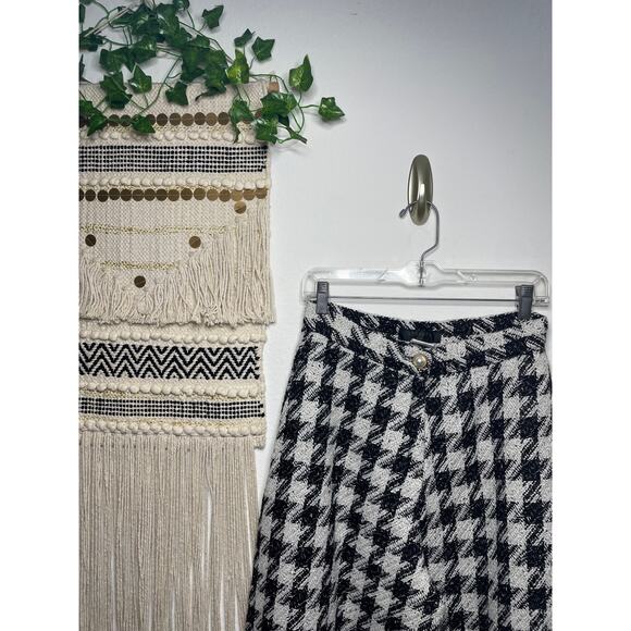 Storets NWT Black & White Houndstooth Wide Leg Womans Pants Size S/M - Picture 1 of 11